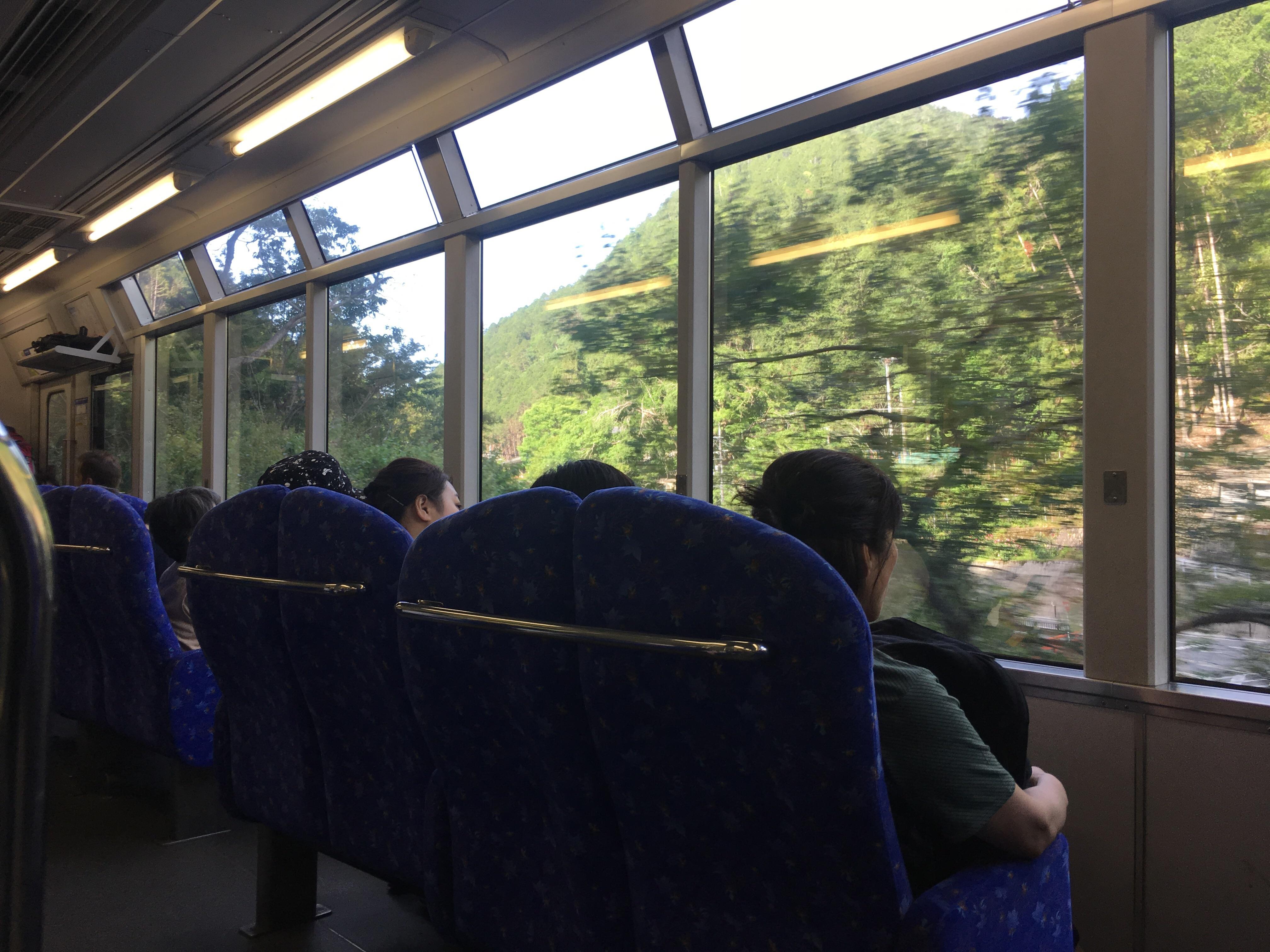 The Glorious Nippon Has Sideways Seats on Their Train