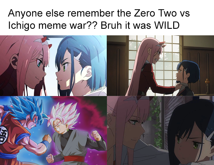 Not Sure if Darling in the Franxx or Dragon Ball Meme