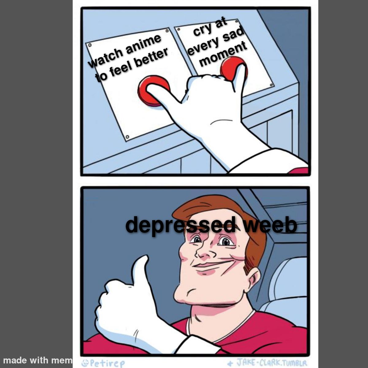 Crying while being happy